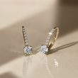DIAMOND LEVERBACK EARRINGS IN YELLOW GOLD - DIAMOND EARRINGS - EARRINGS