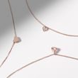 HERZFÖRMIGE KINDERKETTE MIT DIAMANTEN IN ROSÉGOLD - KINDER KETTEN - KETTEN