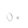 SINGLE EARRING SET IN WHITE GOLD - DIAMOND SETS - FINE JEWELRY
