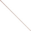 Ladies 45 cm rolo chain necklace in rose gold