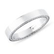 DIAMOND SIDE CHANNEL MEN'S WHITE GOLD BAND - RINGS FOR HIM - WEDDING RINGS