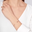 ROSÉGOLDENES ARMBAND MIT KLEEBLATT UND PERLE - ARMSPANGEN - ARMBÄNDER