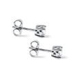 BOUCLES D'OREILLES EN OR BLANC AVEC DIAMANTS 0.5 CT - PUCES D'OREILLES EN DIAMANT - BOUCLES D'OREILLES