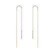 DIAMOND BAR THREADER GOLD EARRINGS - DIAMOND EARRINGS - EARRINGS