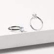 BAGUE DE FIANÇAILLES EN OR BLANC AVEC DIAMANT 0,5CT - BAGUES AVEC DIAMANTS DE SYNTHÈSE - BAGUES DE FIANÇAILLES