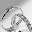 LUXURY RING WITH DIAMONDS IN WHITE GOLD - WOMEN'S WEDDING RINGS - WEDDING RINGS