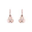 CHILDREN'S SHAMROCK DIAMOND PENDANT EARRINGS IN ROSE GOLD - CHILDREN'S EARRINGS - EARRINGS