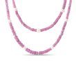 PINK SAPPHIRE NECKLACE WITH PEARLS IN WHITE GOLD - MINERAL NECKLACES - NECKLACES