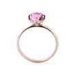 ROSE GOLD 1CT PINK DIAMOND ENGAGEMENT RING - RINGS WITH LAB-GROWN DIAMONDS - ENGAGEMENT RINGS