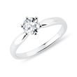A HALF CARAT DIAMOND WHITE GOLD RING - BRILLIANT CUT DIAMOND ENGAGEMENT RINGS - ENGAGEMENT RINGS