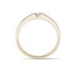 YELLOW GOLD ENGAGEMENT RING WITH DIAMOND - BRILLIANT CUT DIAMOND ENGAGEMENT RINGS - ENGAGEMENT RINGS