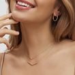 V NECKLACE IN YELLOW GOLD - YELLOW GOLD NECKLACES - NECKLACES