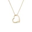 HEART GOLD PENDANT - YELLOW GOLD NECKLACES - NECKLACES