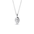 HALSKETTE MIT 0,7 CT DIAMANTEN IN TROPFENFORM AUS WEISSGOLD - KETTEN MIT DIAMANTEN - KETTEN