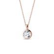 HALSKETTE MIT RUNDEM LABOR-DIAMANT IN ROSÉGOLD - KETTEN MIT DIAMANTEN - KETTEN