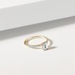 ENGAGEMENT EMERALD CUT RING IN YELLOW GOLD - DIAMOND ENGAGEMENT RINGS - ENGAGEMENT RINGS