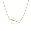 Cross pendant necklace in gold