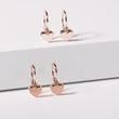 BOUCLES D'OREILLES EN OR ROSE 14 CT MOTIF CŒUR - BOUCLES D'OREILLES POUR ENFANTS - BOUCLES D'OREILLES