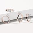 RING WITH 1.0CT LAB GROWN DIAMOND IN ROSE GOLD - DIAMOND ENGAGEMENT RINGS - ENGAGEMENT RINGS