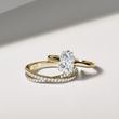BAGUE EN OR ET DIAMANT TAILLE RADIANT - BAGUES AVEC DIAMANTS DE SYNTHÈSE - BAGUES DE FIANÇAILLES