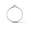 CLASSIC WHITE GOLD RING WITH DIAMOND - BRILLIANT CUT DIAMOND ENGAGEMENT RINGS - ENGAGEMENT RINGS