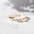 DIAMOND RING IN YELLOW GOLD - ENGAGEMENT DIAMOND RINGS - ENGAGEMENT RINGS