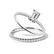 ENGAGEMENT SET WITH DIAMONDS IN WHITE GOLD - ENGAGEMENT AND WEDDING MATCHING SETS - ENGAGEMENT RINGS