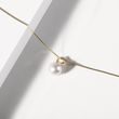 14K GOLD NECKLACE WITH AKOYA PEARL - PEARL PENDANTS - 