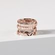 WOMEN'S ROSE GOLD PATTERNED RING - ROSE GOLD RINGS - RINGS