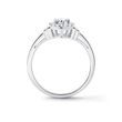BAGUE DE FIANÇAILLES EN OR BLANC AVEC DIAMANT EN FORME DE CŒUR - BAGUES DE FIANÇAILLES EN DIAMANT - BAGUES DE FIANÇAILLES