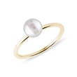 Ring with Freshwater Pearl in Gold