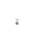 PENDENTIF DIAMANT CHAMPAGNE EN OR BLANC - PENDENTIFS - COLLIERS