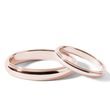 MODERNES TRAURINGSET AUS 14KT ROSÉGOLD MIT DETAILS - ROSÉGOLDENE TRAURINGE IM SET - TRAURINGE