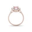 BAGUE EN OR ROSE MORGANITE ET DIAMANTS - BAGUES AVEC MORGANITE - BAGUES