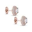 HALO-OHRSTECKER MIT LABORDIAMANTEN IN ROSÉGOLD - OHRSTECKER DIAMANT - OHRRINGE