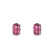OVAL TOURMALINE EARRINGS IN ROSE GOLD - TOURMALINE EARRINGS{% if category.pathNames[0] != product.category.name %} - {% endif %}