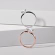 BAGUE DE FIANÇAILLES EN OR ROSE ET DIAMANT 1CT - TAILLE BRILLANT - BAGUES DE FIANÇAILLES