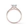 ZÁSNUBNÍ PRSTEN Z RŮŽOVÉHO 14K ZLATA S 0.5CT DIAMANTEM - ZÁSNUBNÍ PRSTENY S LAB GROWN DIAMANTY - ZÁSNUBNÍ PRSTENY