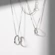 HEART-SHAPED NECKLACE IN WHITE GOLD - WHITE GOLD NECKLACES - NECKLACES