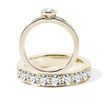 LUXURY ENGAGEMENT SET IN 14K YELLOW GOLD - ENGAGEMENT AND WEDDING MATCHING SETS - ENGAGEMENT RINGS