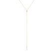 LONG PEARL NECKLACE IN 14K YELLOW GOLD - PEARL PENDANTS - PEARL JEWELRY