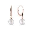 PEARL EARRINGS IN 14K ROSE GOLD - PEARL EARRINGS{% if category.pathNames[0] != product.category.name %} - {% endif %}