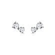 PUCES D'OREILLES EN OR BLANC AVEC DIAMANTS BLANCS - PUCES D'OREILLES EN DIAMANT - BOUCLES D'OREILLES