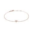 KINDERARMBAND MIT HERZ IN ROSÉGOLD - KINDER ARMBÄNDER - ARMBÄNDER