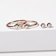 BEZEL RING WITH A BRILLIANT IN ROSE GOLD - BRILLIANT CUT DIAMOND ENGAGEMENT RINGS - ENGAGEMENT RINGS