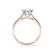 BAGUE DE FIANÇAILLES EN OR ROSE AVEC DIAMANT TAILLE BRILLANT 0,8 CT - SOLITAIRES - BAGUES DE FIANÇAILLES