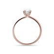 OVAL DOUBLE PRONG LAB GROWN DIAMOND RING IN ROSE GOLD - RINGS WITH LAB-GROWN DIAMONDS - ENGAGEMENT RINGS