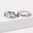 DIAMOND ETERNITY WEDDING RING SET IN WHITE GOLD - WEDDING RING SETS - WEDDING RINGS