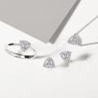 TRILLION CUT DIAMOND NECKLACE IN WHITE GOLD - DIAMOND NECKLACES - NECKLACES