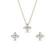 YELLOW GOLD AND DIAMOND FOUR-LEAF CLOVER JEWELLERY SET - JEWELLERY SETS - FINE JEWELLERY